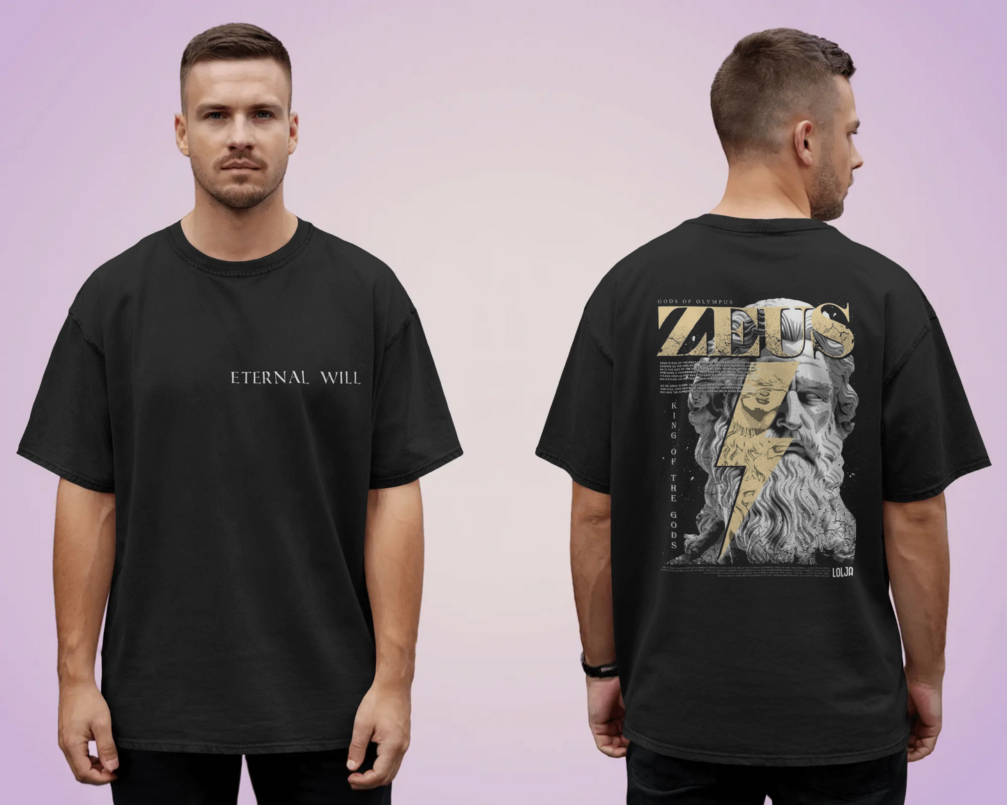 "ETERNAL WILL" Zeus Oversize T-shirt